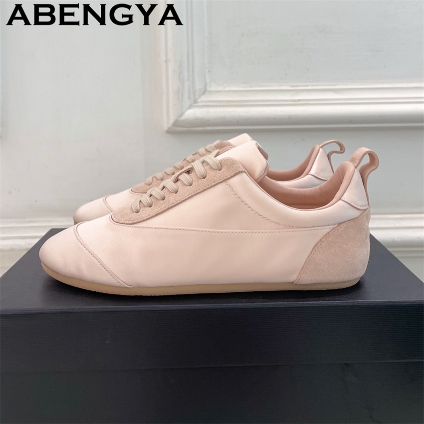 Oxford Lace Up Women - Scarpe casual da donna in raso