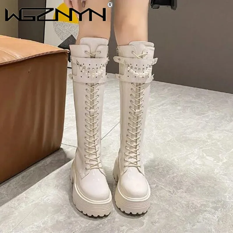 Stivali invernali in pelle cal - Knee High Boots Women recensione e prezzo